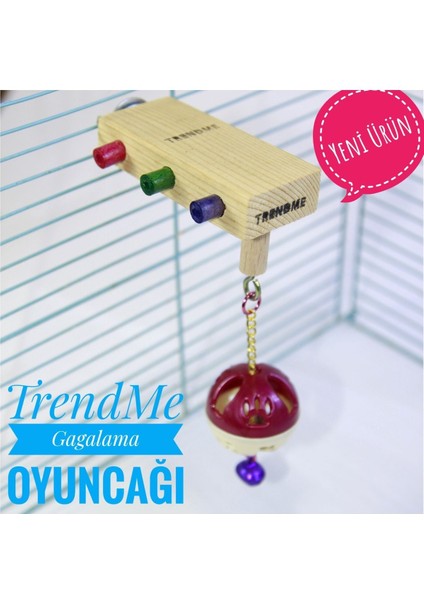 Trendme Gagalamalı Top Boks Zilli Kuş Oyuncağı