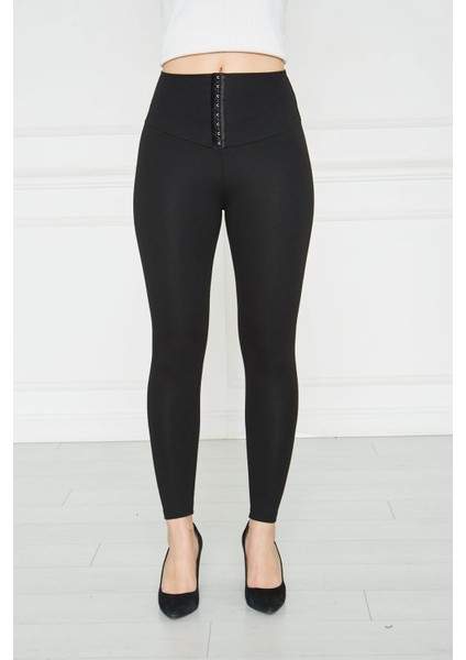 Agraflı Korseli Tayt Siyah fiyatları