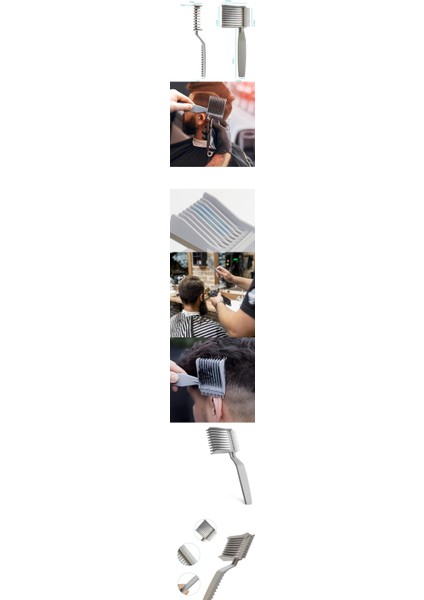 Hsnet Kuaför Berber Kavisli Kontur Kesim Yardmcı Tarak - ME001W-50PP15 fiyatları