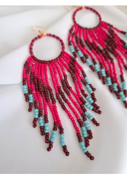 Kum Boncuk Oya El Yapımı Küpe fiyatları