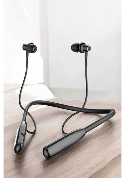 Boyun Askılı Bluetooth Kulaklık Uzun Şarj Süreli Dijital Göstergeli Kablolu indirimleri