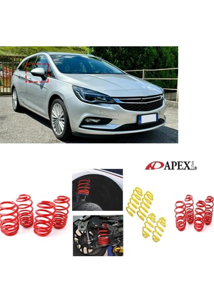 Opel Astra K 2015.2021 Apexi 3.5cm Helezon Spor Yay