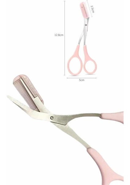 Profesyonel Taraklı Kaş Usturası ve Kaş Makası Bıyık Alma Kaş Usturası - ME001W-51S1A4 modelleri