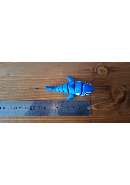 3D Baskı Eklemli Köpek Balığı – Hareketli Masaüstü Oyuncak ve Dekoratif Figür (8 Cm) indirimleri