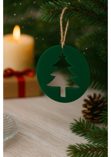 Akrilik Minimal Yılbaşı Ağacı Süsü fiyatları