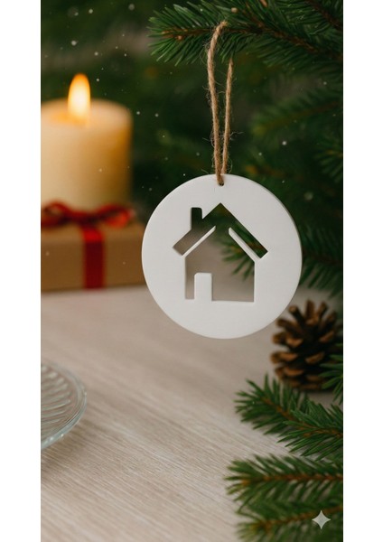 Akrilik Minimal Yılbaşı Ağacı Süsü modelleri