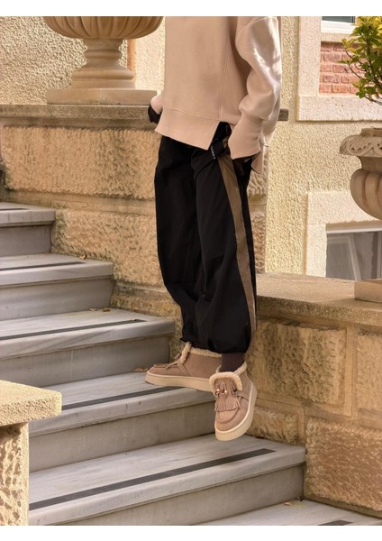 Melena Süet Içi Kürklü Kalın Taban Kadın Bot Hakiki Deri _ Süet