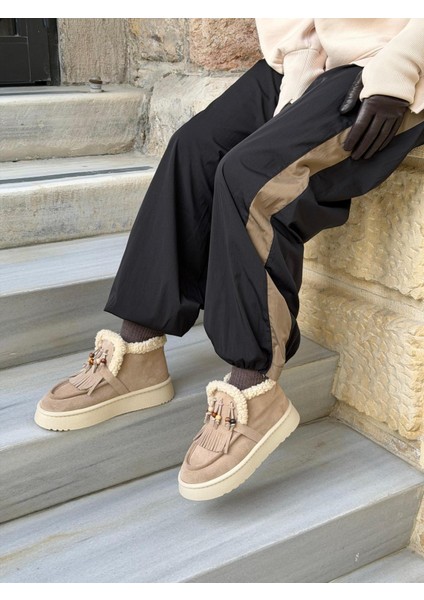 Melena Süet Içi Kürklü Kalın Taban Kadın Bot Hakiki Deri _ Süet fiyatları