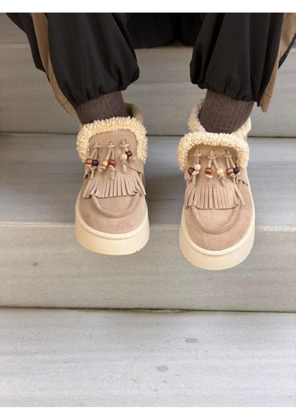 Melena Süet Içi Kürklü Kalın Taban Kadın Bot Hakiki Deri _ Süet modelleri