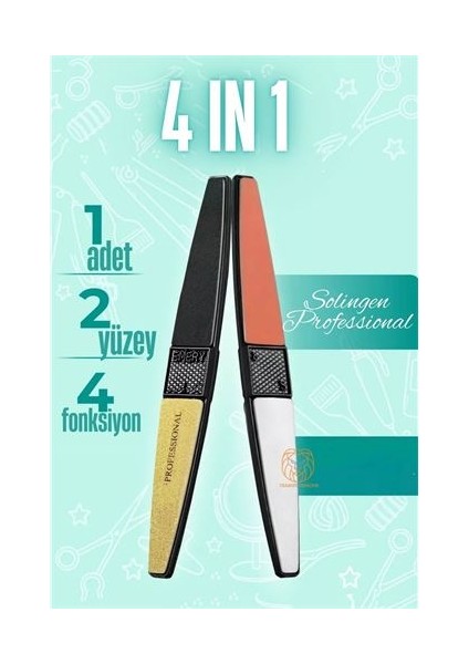 Hsnet 4 Fonksiyon Tırnak Törpü ve Parlatma Solingen - ME001W-50PAZ4