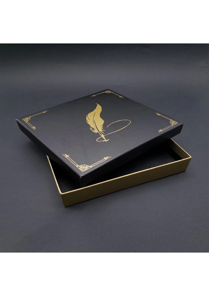 Tüylü Kalem Tasarımlı Hediye Kutusu