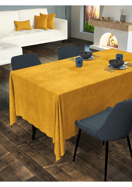Kadife Dokulu Masa Örtüsü - 4 Farklı Renk fiyatları