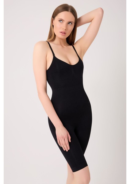 Tam Boy Korse Anında Etkili Inceltici ve Toparlayıcı Siyah Korse