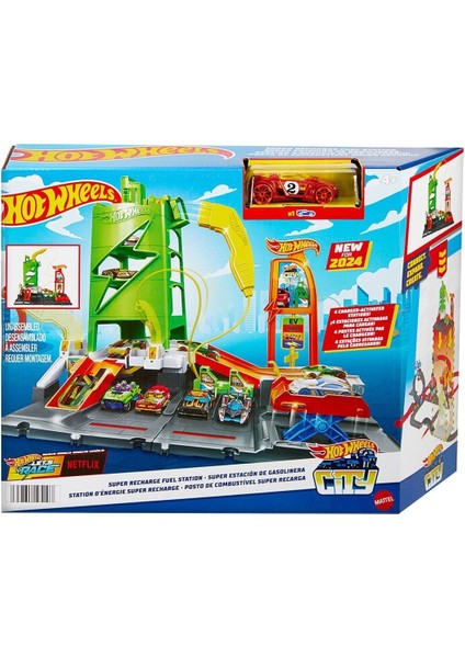 HTN79 Hot Wheels Elektrikli Araç Şarj Istasyonu Oyun Seti