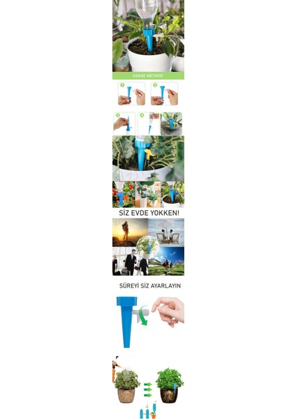 Hsnet Çiçek Damlama Sulama Şişe Aparat Seti 3 Şişe - MB000X-2FW0B6 fiyatları