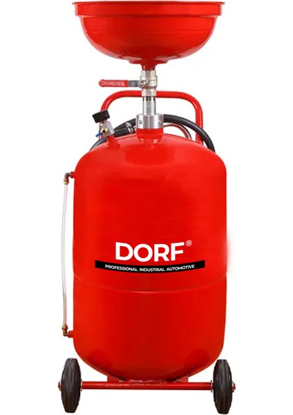 Havalı Yağ Boşaltma Tankı 100 Litre 160CM Profesyonel