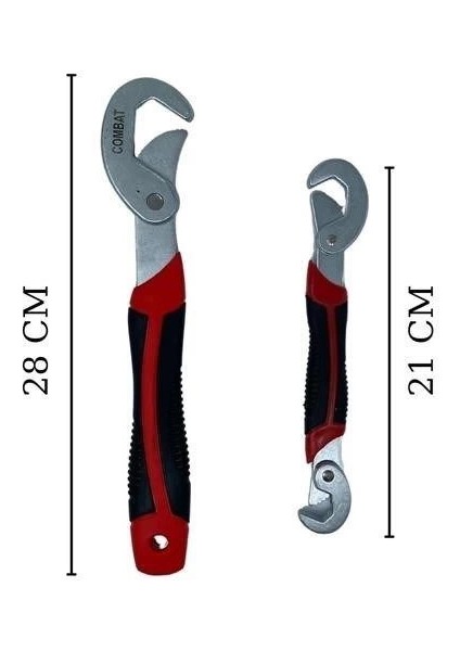 Çok Fonksiyonlu Ergonomik Ayarlanabilir Büyük Küçük Akıllı Pense Anahtar 2li Set fırsatları