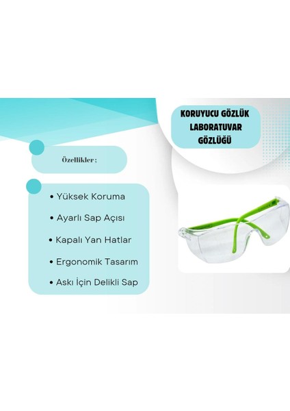 Koruyucu Laboratuvar Gözlüğü