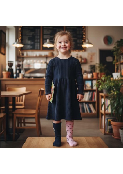 Flora Kız Çocuk Çiçek & Nakış 2'li Çorap modelleri