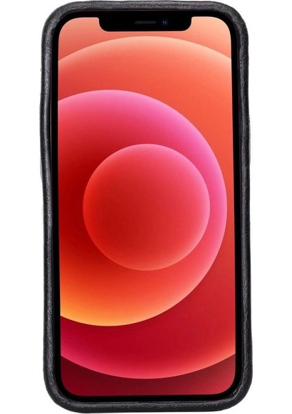 Apple iPhone 12 Mini Uyumlu Deri Arka Kapak Rock Rst1 Siyah fiyatları