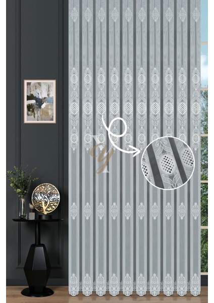 NP-2453-1 Tül Perde V-Fikse