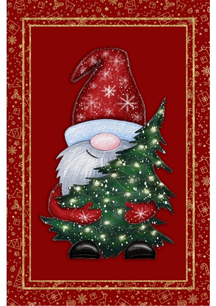 Dijital Baskılı Kaymaz Tabanlı Yıkanabilir Kırmızı Yılbaşı Halısı fiyatları