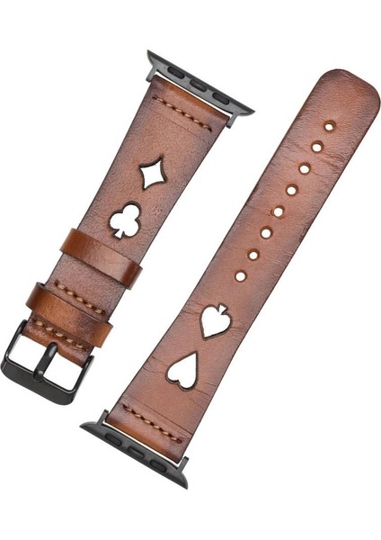 Apple Watch Uyumlu Deri Kordon 42-44-45MM Avesta RST2EF modelleri