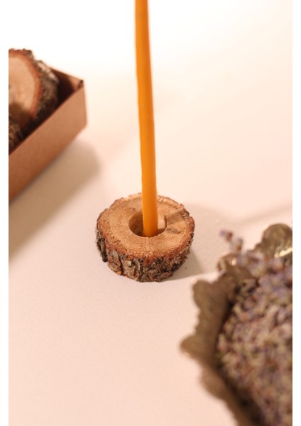 Ahşap Meşe Mum Altlığı Iç Çap 2 cm 10 Adet indirimleri