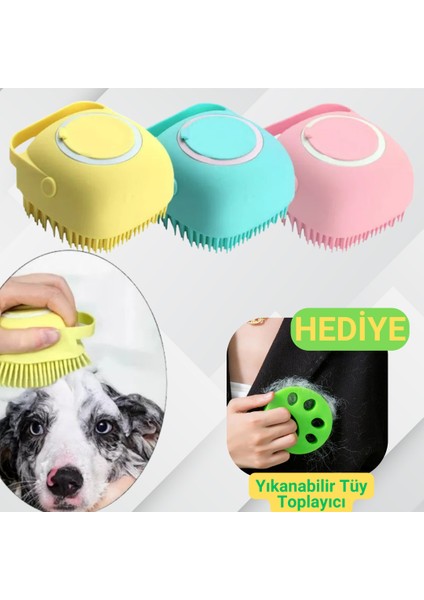 Şampuan Hazneli Kedi Köpek Yıkama Kesesi - HEDİYELİ