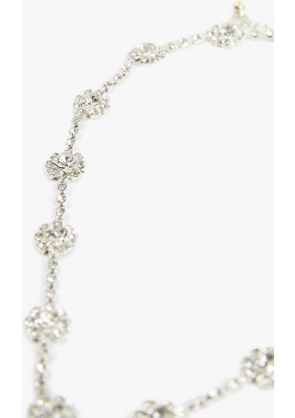 Taşlı Çiçekli Kolye modelleri