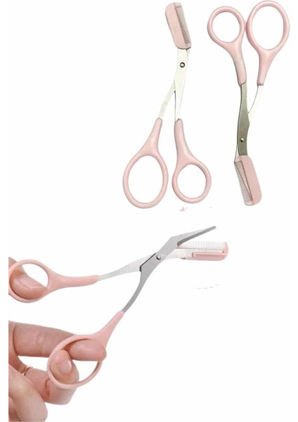 Profesyonel Taraklı Kaş Usturası ve Kaş Makası Bıyık Alma Kaş Usturası - MK001R-4ODCL4 fırsatları