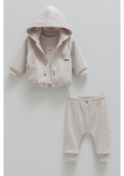 Littleemu Hello Forest %100 Pamuk 3'lü Takım