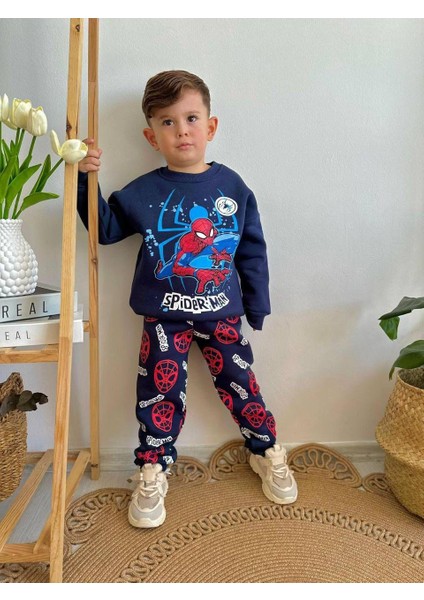 Örümcek Adam,bluey,avengers Detaylı 3 Iplik Kışlık Erkek Çocuk Eşofman Takımı fiyatları