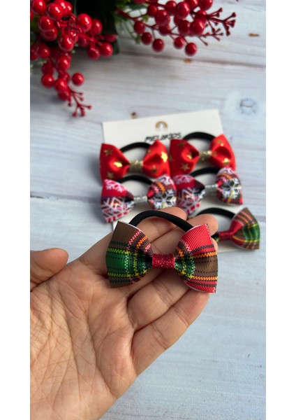 Yılbaşı Tokası Yılbaşı Temalı Mini Boy Kurdele Toka Seti-6 Adet fiyatları