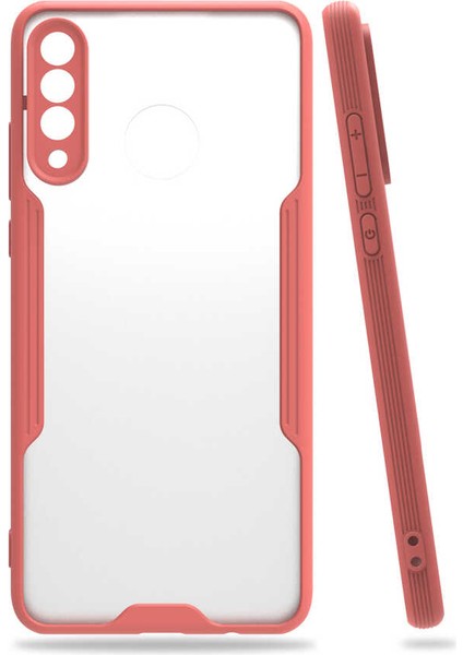 Huawei P30 Lite Kılıf Vlmt Parfe Kapak-Pembe