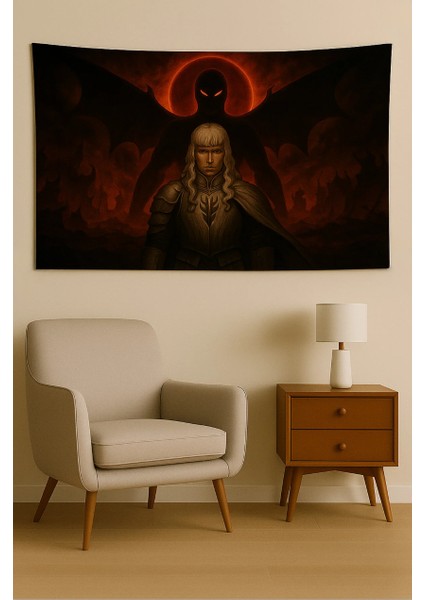 Berserk Temalı Duvar Örtüsü Ev Dekorasyon Duvar Halısı Tapestry