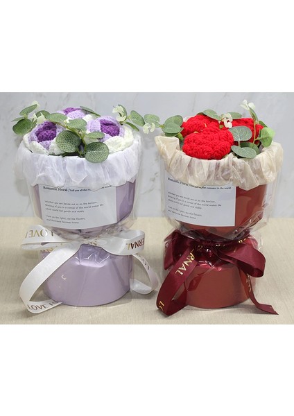 El Örgüsü Romantik Gül Buketi ALK4965