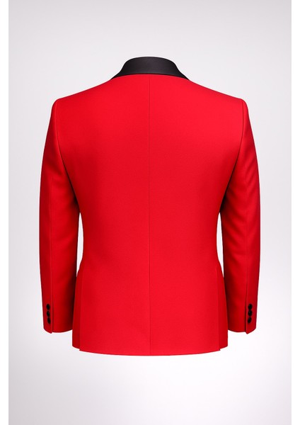 Erkek Siyah Taş Detaylı Saten Yaka Blazer Ceket – Özel Tasarım Şık Damatlık & Gece Kombini modelleri