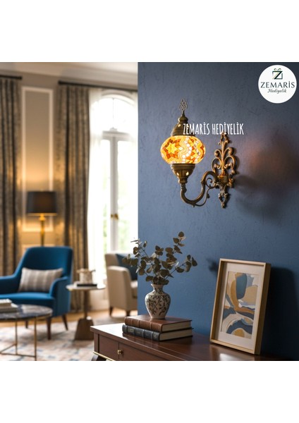 El Yapımı Otantik Mozaik Duvar Apliği