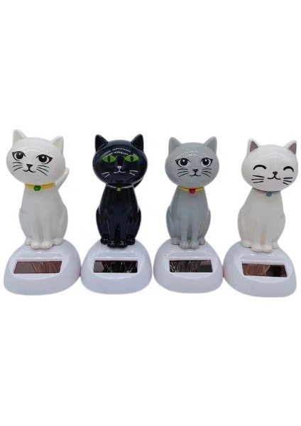 Güneş Enerjili Solar Sallanan Kedi