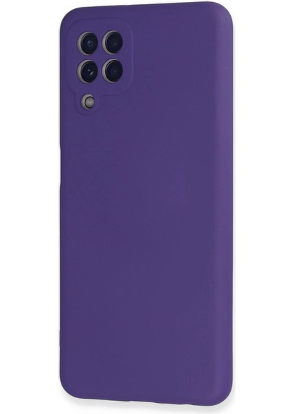 Samsung Galaxy A22 Kılıf Nano Içi Kadife Silikon - Mor modelleri