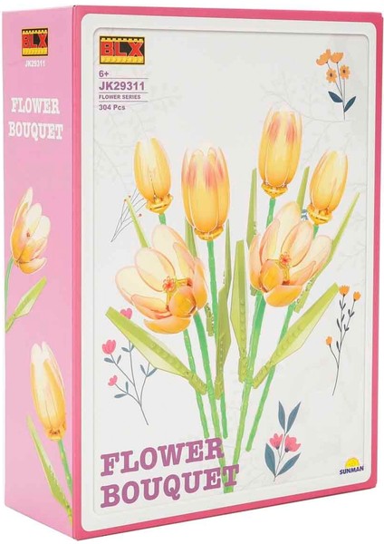 1005756 Sun-Rst-Blx-Flower Set Lale Buketi 340 Parça modelleri