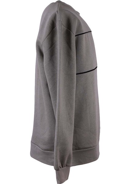 Üç Ip Şardonlu Biyeli Haki Erkek Sweatshirt 5721 fiyatları