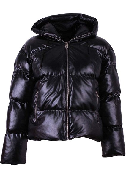 26KG07000062 Siyah Kadın Mont Y-306