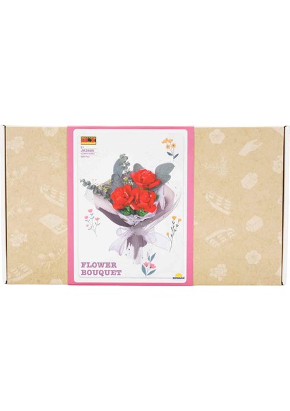 5757 Sun-Rst-Blx-Flower Set Gül Buketi 3lü Krmz 285 Prç modelleri