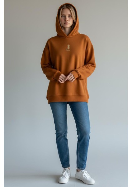 Peenut Oversize Unisex Kapüşonlu Sweatshirt fiyatları
