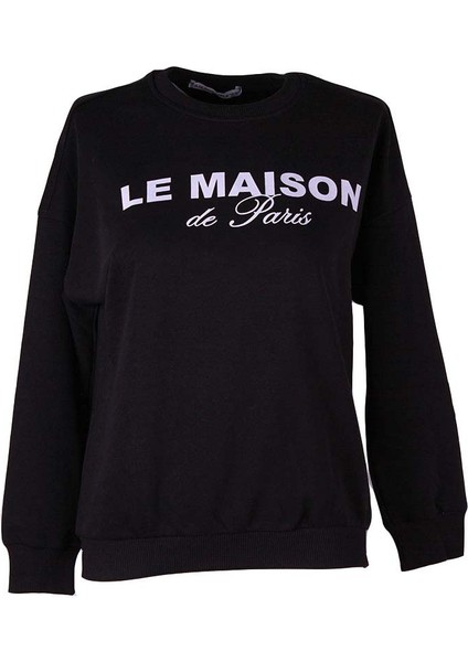 26KI40000063 Siyah Kadın Sweatshirt 6602