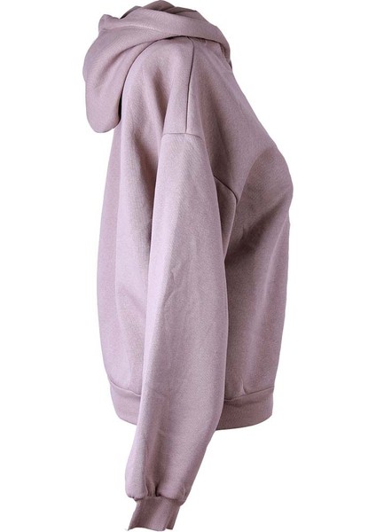 3 Ip Şardonlu Kapüşonlu Vizon Kadın Sweatshirt 26KDT1000009 fiyatları