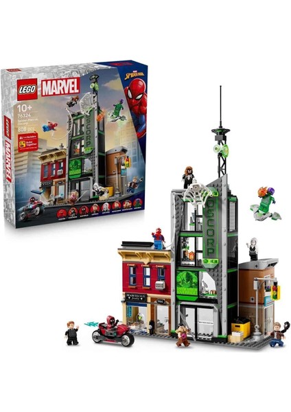 76324 LEGO Marvel Örümcek Adam, Oscorpa Karşı 808 Parça +10 Yaş
