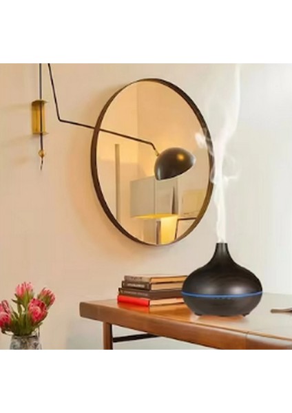 Hava Nemlendirici 7 LED Işıklı Aromatik Oda Kokusu 550 ml Kahve Aroma Difüzörü Buhar Makinası fırsatları